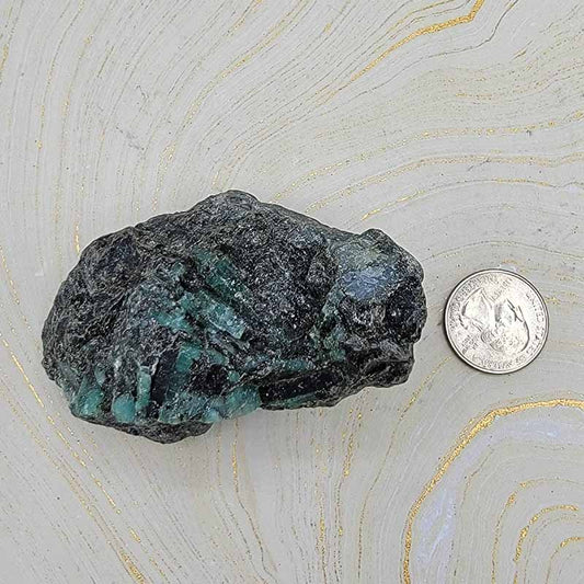 Emerald Raw Chunks - Spiral Circle