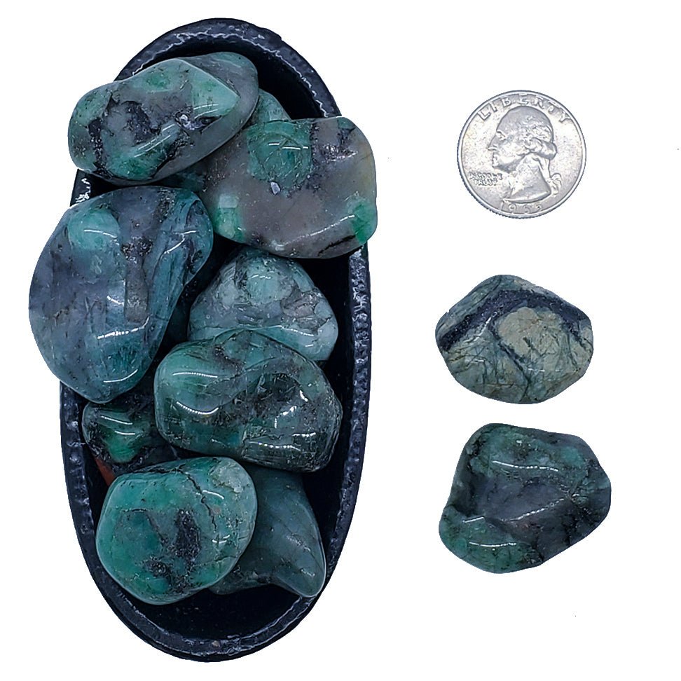 Emerald | Tumbled | Successful Love - Spiral Circle