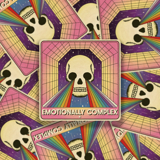 Emotionally Complex Sticker - Spiral Circle