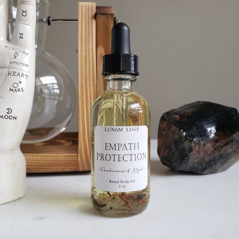 Empath Protection Body Oil | Frankincense and Myrrh - Spiral Circle
