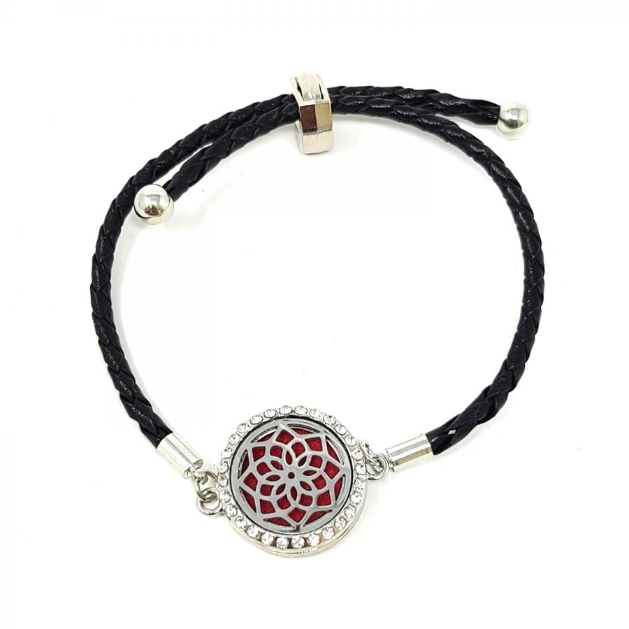 Essential Aromatherapy diffuser Bracelet - Spiral Circle