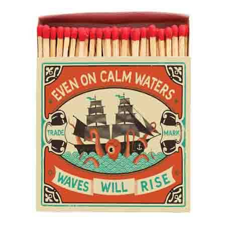 Even on Calm Waters Matchbox - Spiral Circle