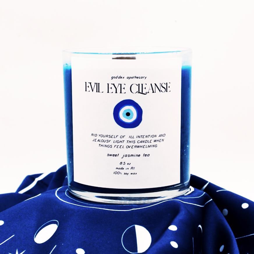 Evil Eye Cleanse Candle - Spiral Circle