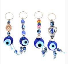 Evil Eye Keychains - Spiral Circle