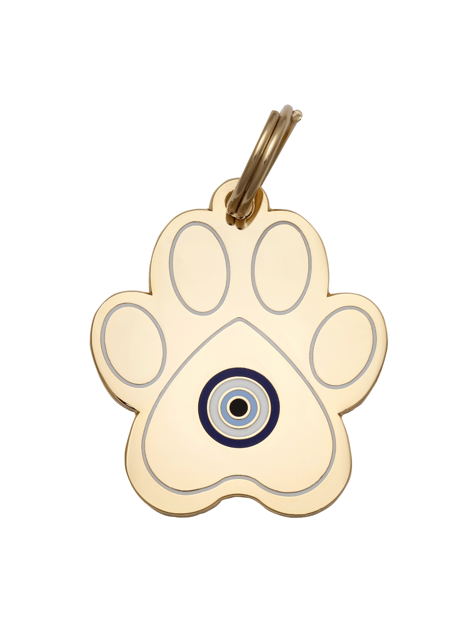 Evil Eye Paw Pet ID Tag - Spiral Circle