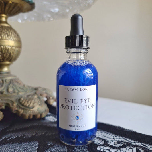 Evil Eye Protection Body Oil - Spiral Circle