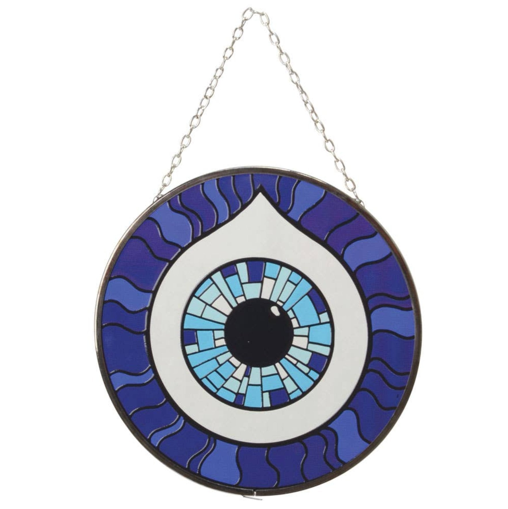 Evil Eye Suncatcher - Spiral Circle