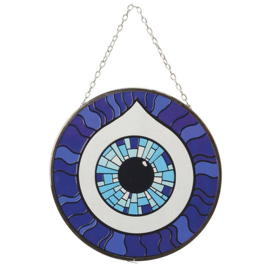 Evil Eye Suncatcher - Spiral Circle