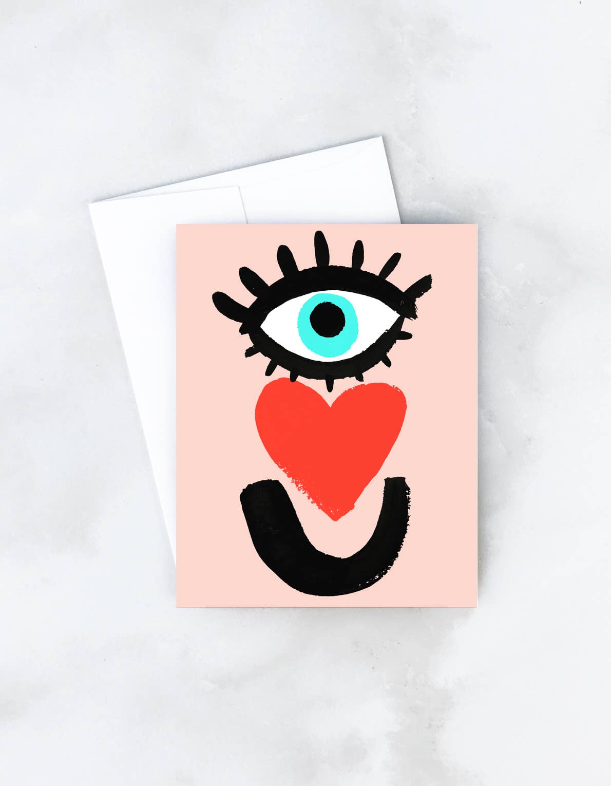 Eye Heart U | Card - Spiral Circle
