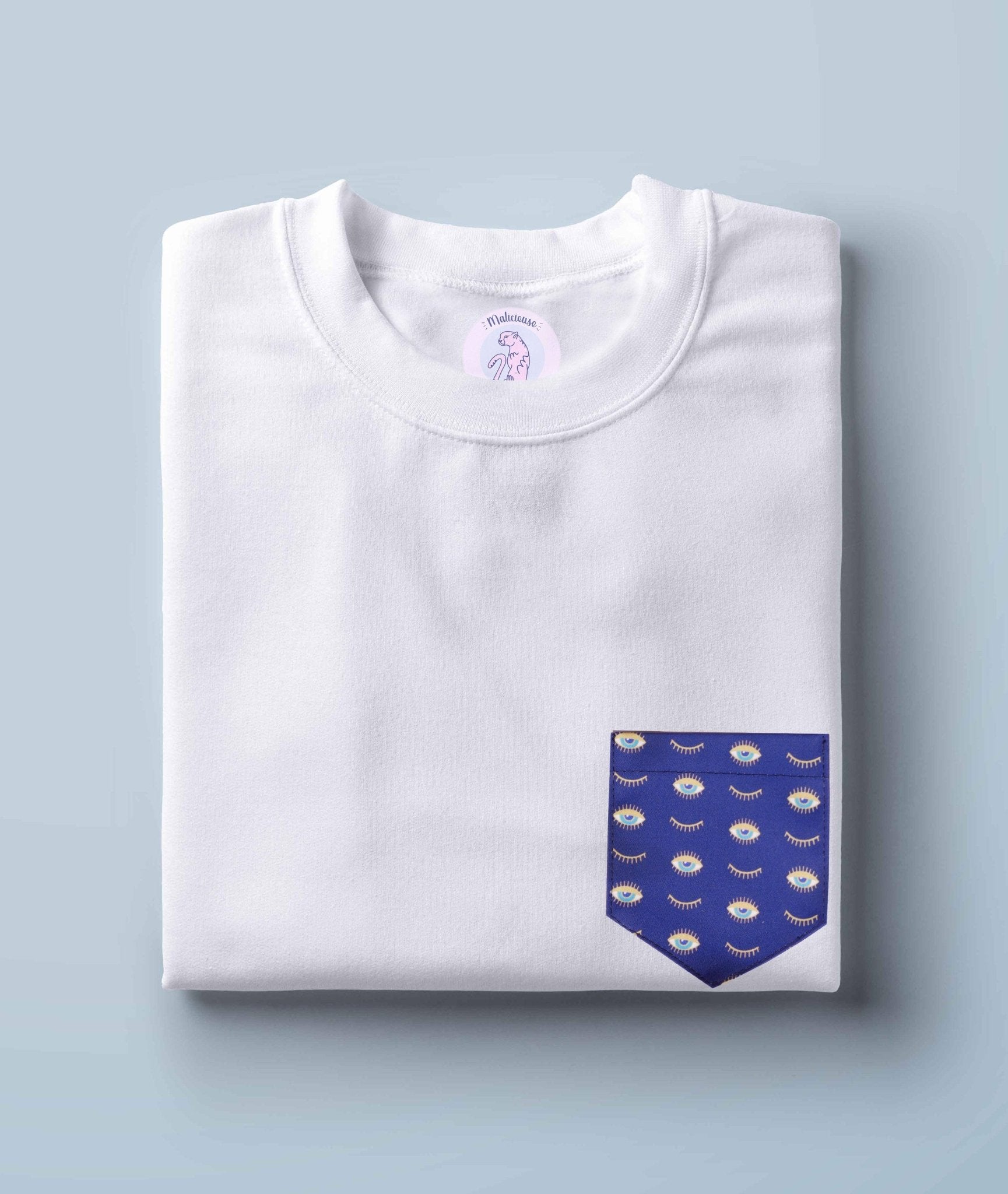 Eye Iron On Pocket - Spiral Circle