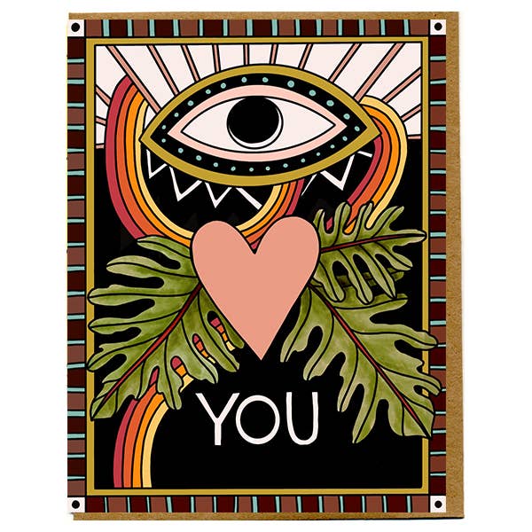 Eye Love You Card - Spiral Circle