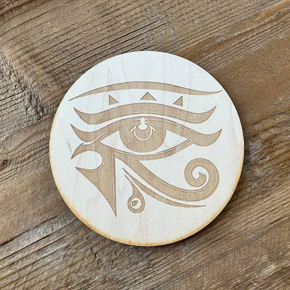Eye of Horus Crystal Grid - Spiral Circle