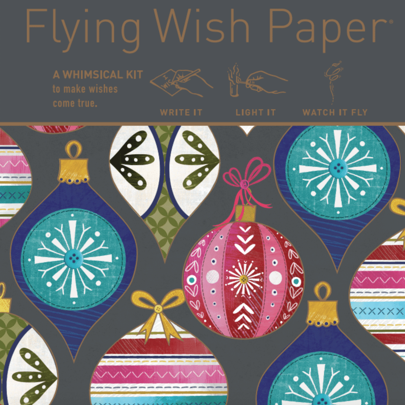 Fa La La La La | Flying Wish Paper Kit | Mini - Spiral Circle