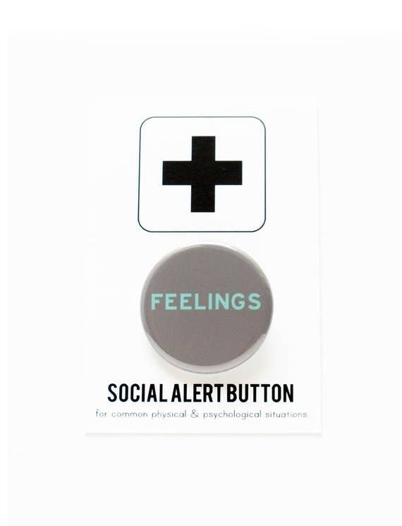 FEELINGS button - Spiral Circle