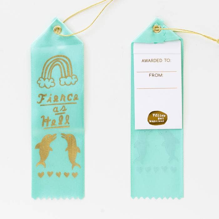 Fierce As Hell Award Ribbon - Spiral Circle