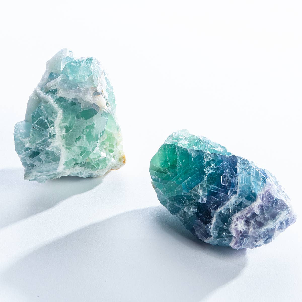 Fluorite Raw Clusters - Spiral Circle