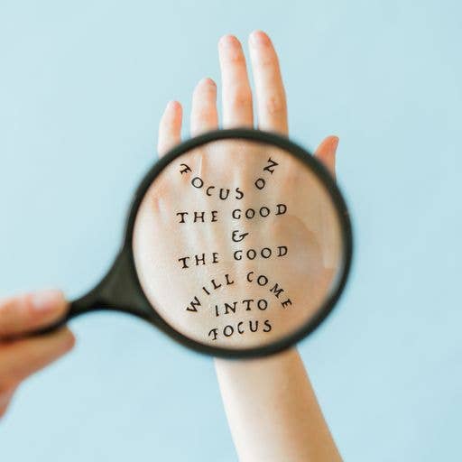 Focus On The Good Tattoo Pair - Spiral Circle