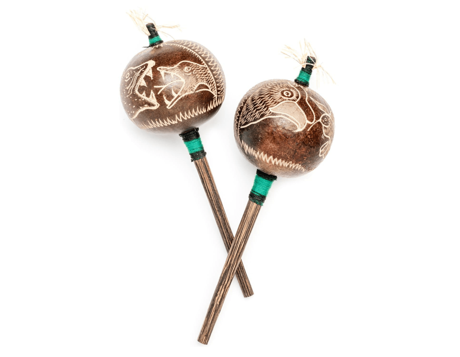 Four Directions | Peruvian Amazon Gourd Rattle - Spiral Circle