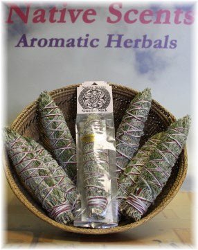 Four Directions Smudge Sticks (with desert sage) - Spiral Circle