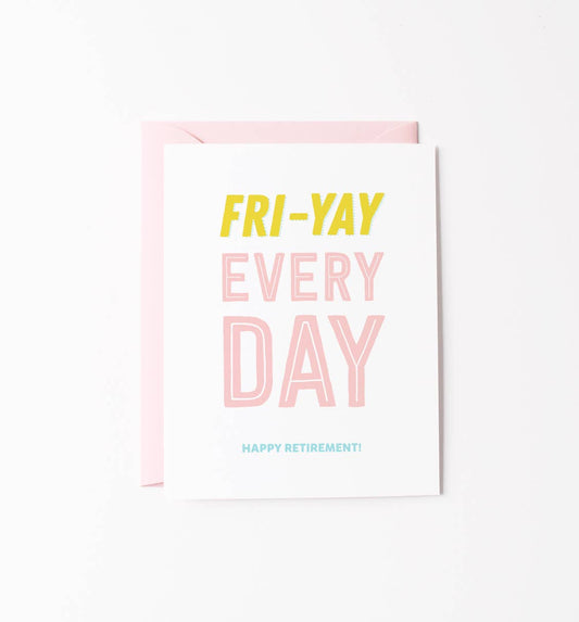 Fri-Yay retirement card - Spiral Circle