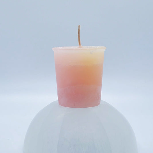 Friendship | Ivory Pink | Votive Intention Candle | Reiki Charged - Spiral Circle