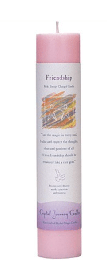 Friendship | Pillar Candle | Reiki Charged - Spiral Circle