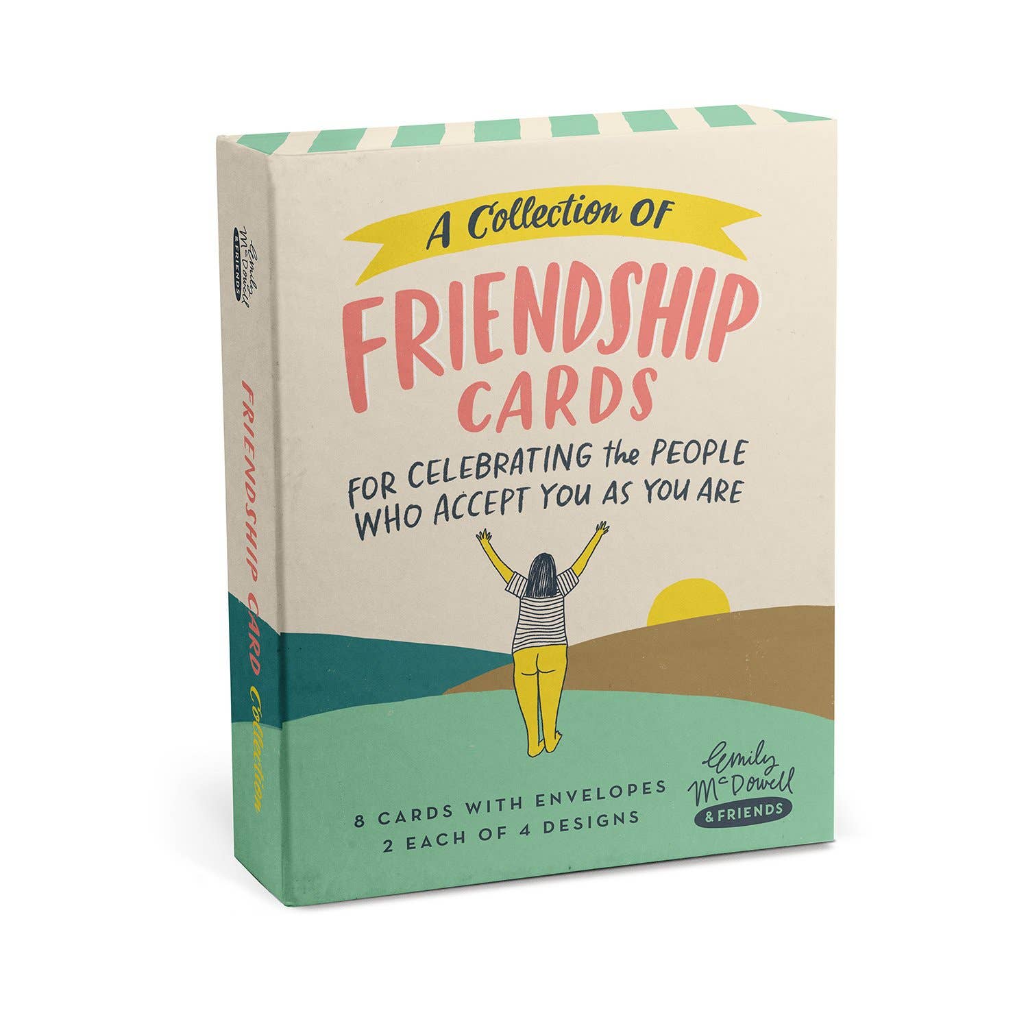 Friendship/Encouragement Cards, Box of 8 Assorted - Spiral Circle