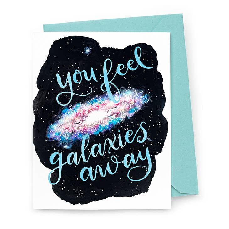 Galaxies Away Card - Spiral Circle