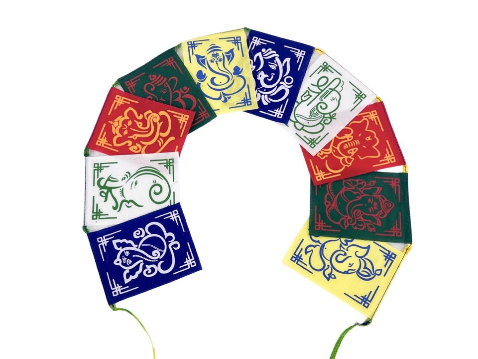 Ganesh Symbol Flags | Small - Spiral Circle