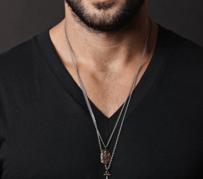 Ganesha Bronze Necklace | 28" | Unisex - Spiral Circle