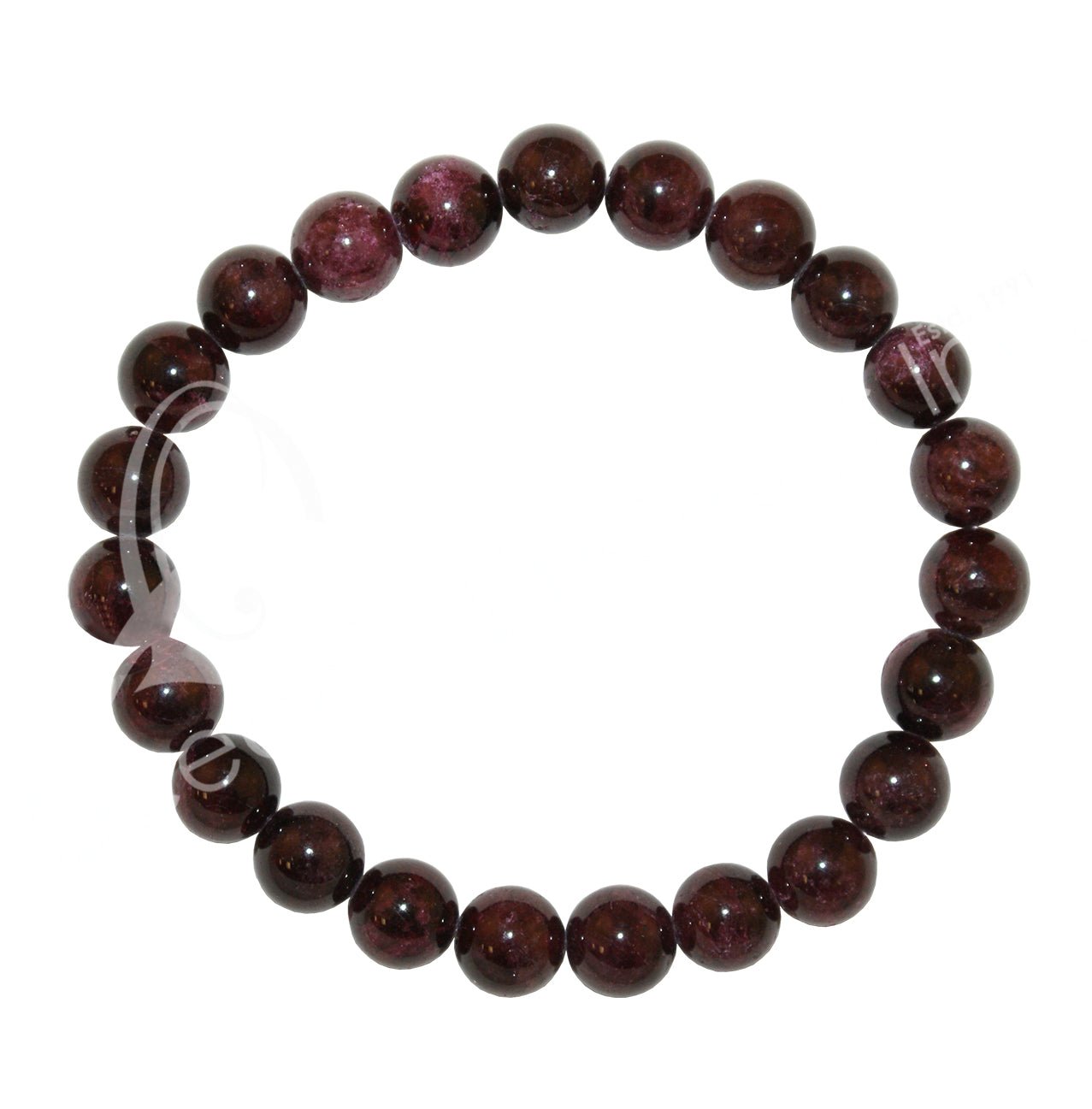 Garnet Bracelet | Strength & Security | 5-6mm - Spiral Circle