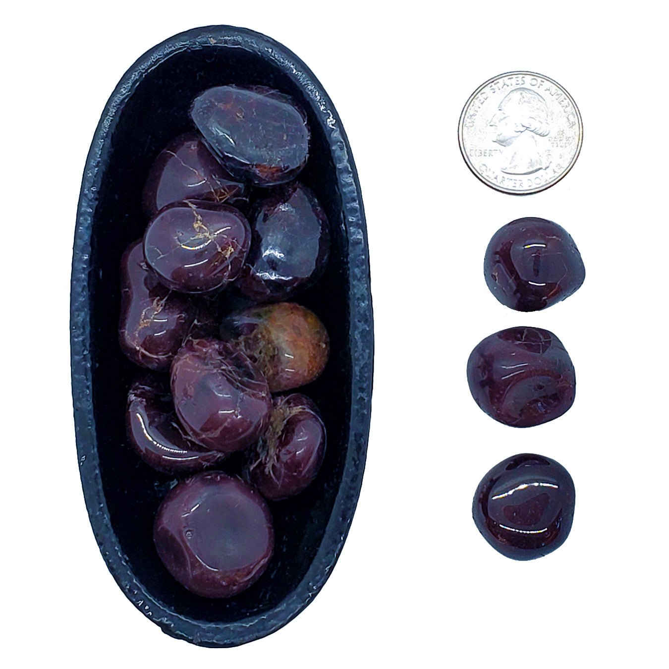 Garnet | Strength & Security - Spiral Circle