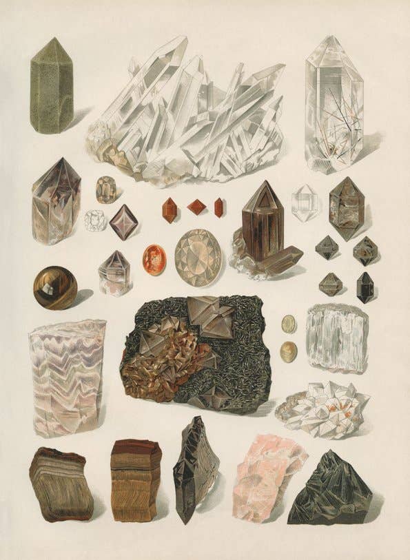 Gem & Crystal Rock Art Print | 11