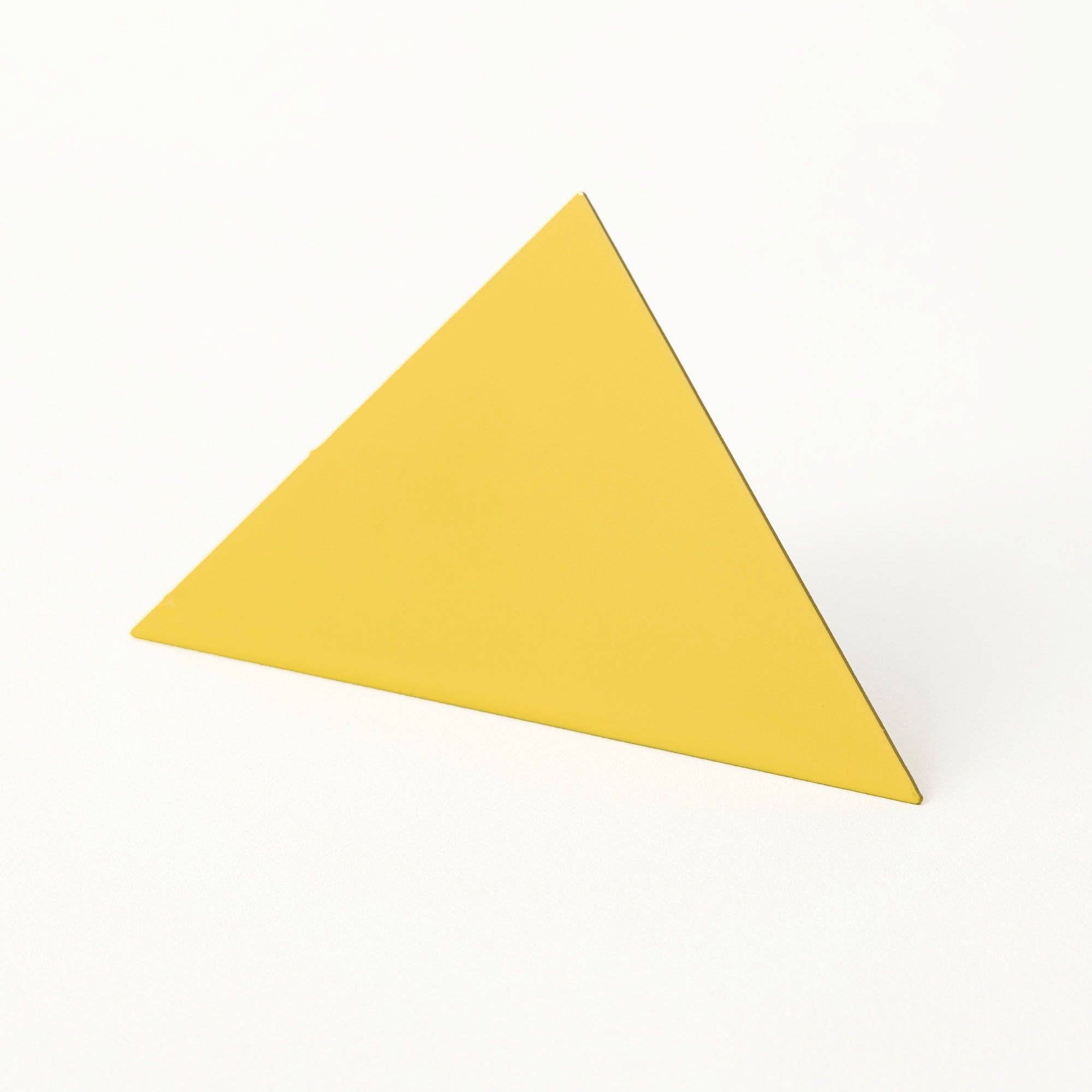 Geometric Photo Clip | Triangle | Yellow - Spiral Circle