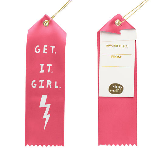 Get. It. Girl Award Ribbon - Spiral Circle