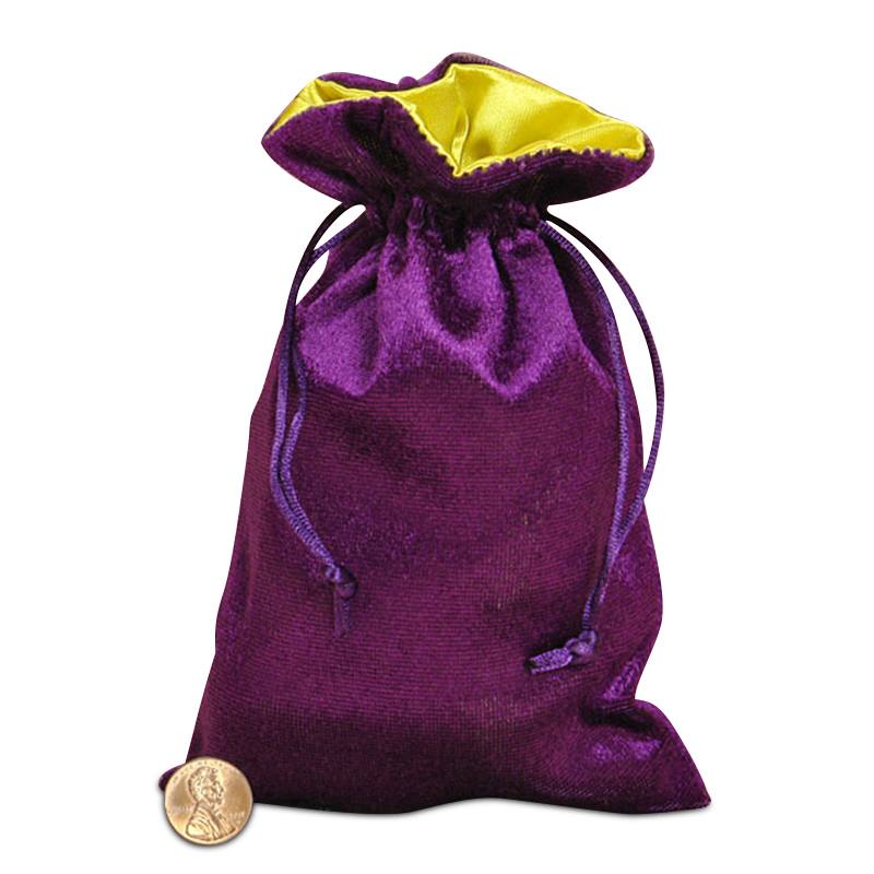 Gift Bags | Velvet and Satin | 5"x 8" - Spiral Circle