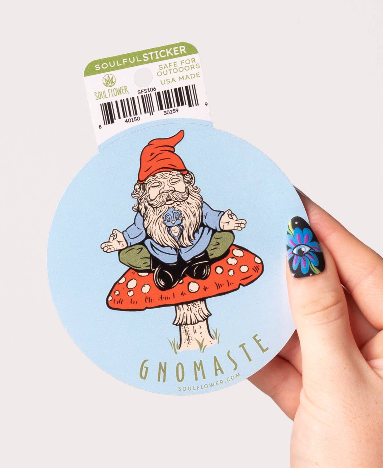 Gnomaste Sticker - Spiral Circle