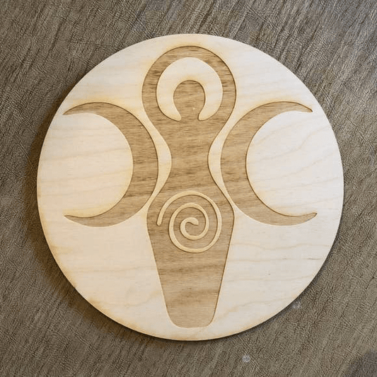 Goddess Moon Crystal Grid - Spiral Circle