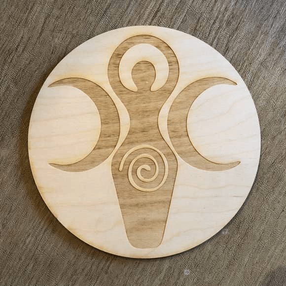 Goddess Moon Crystal Grid - Spiral Circle