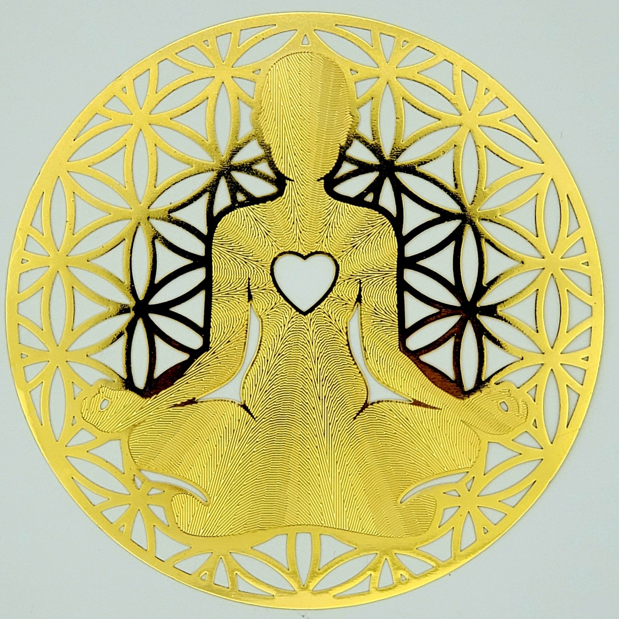 Gold Grids | 18k - Spiral Circle