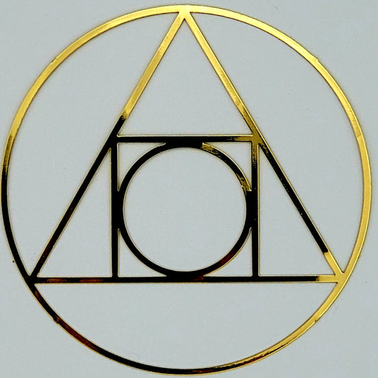 Gold Grids | 18k - Spiral Circle