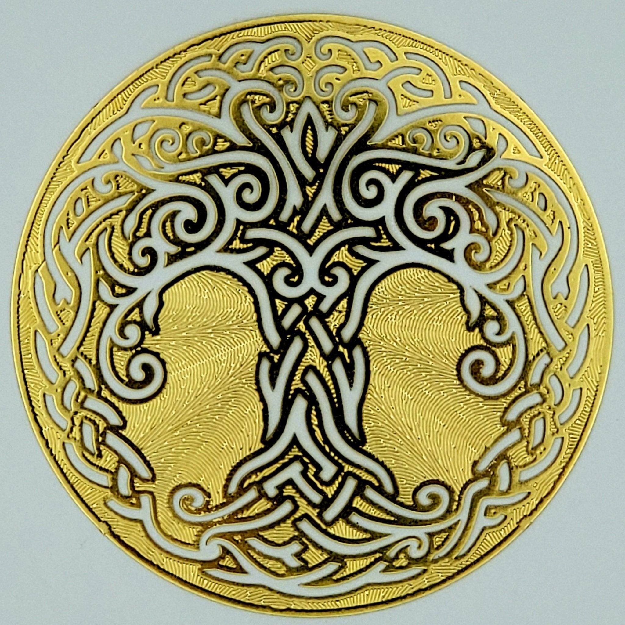 Gold Grids | 18k - Spiral Circle