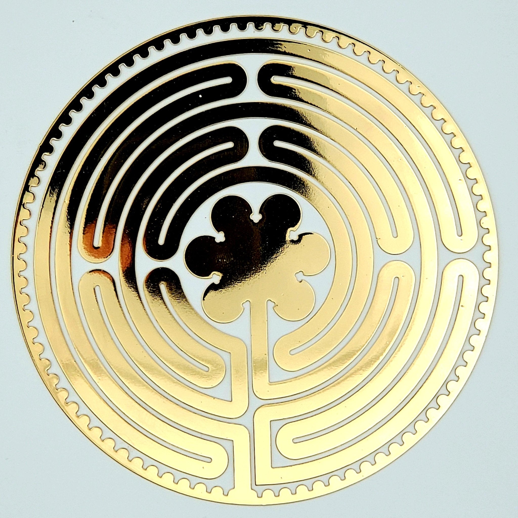 Gold Grids | 18k - Spiral Circle