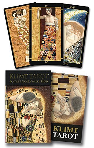 Golden Tarot of Klimt Mini Deck: Pocket Gold Edition - Spiral Circle