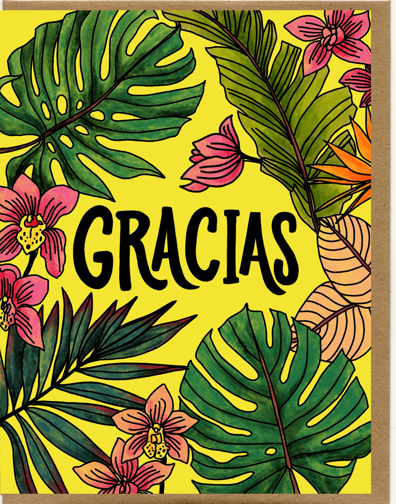Gracias Card - Spiral Circle