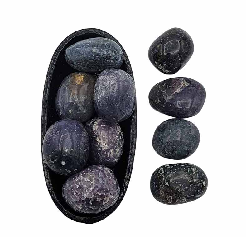 Grape Agate | Tumbled - Spiral Circle