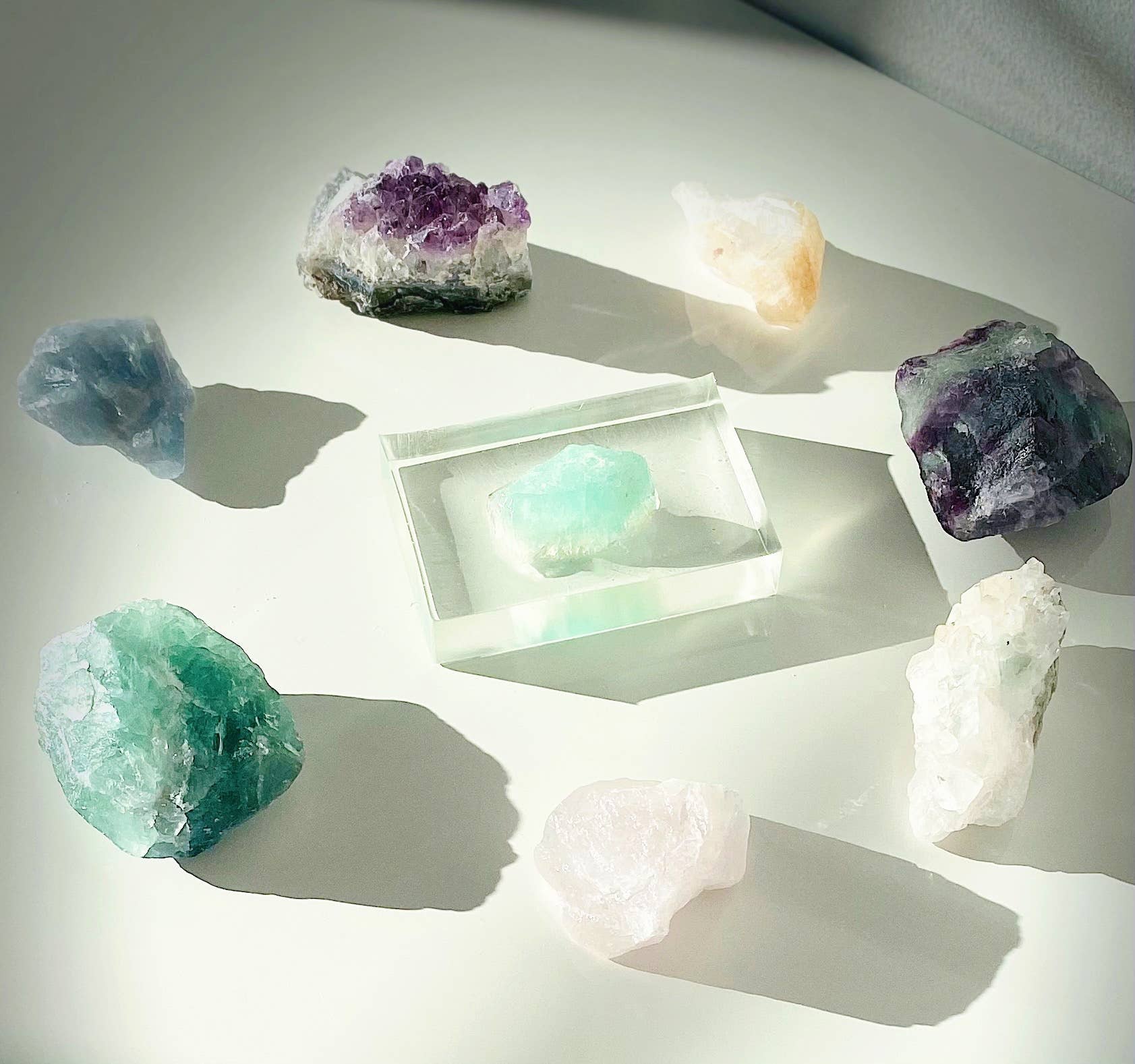 Green Fluorite Crystal Soap | Transcendent - Spiral Circle