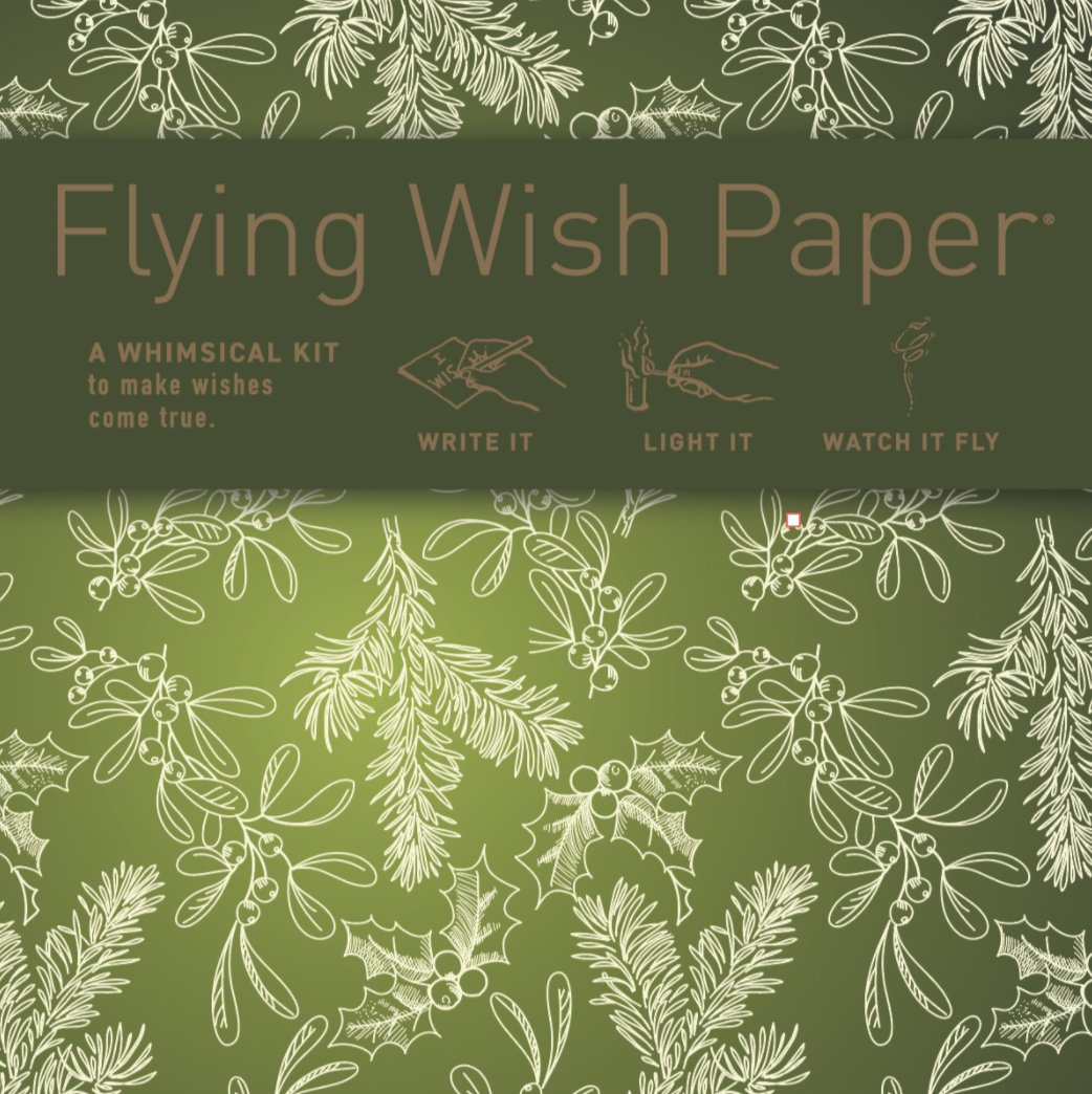 Green Holiday | Flying Wish Paper Kit | Mini - Spiral Circle