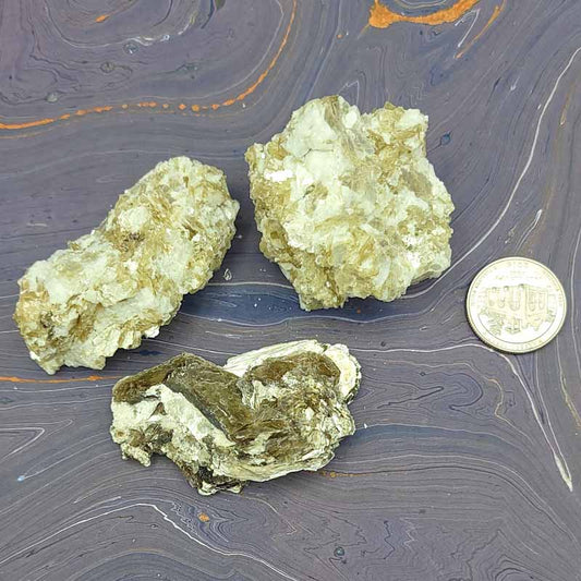 Green Mica Cluster - Spiral Circle