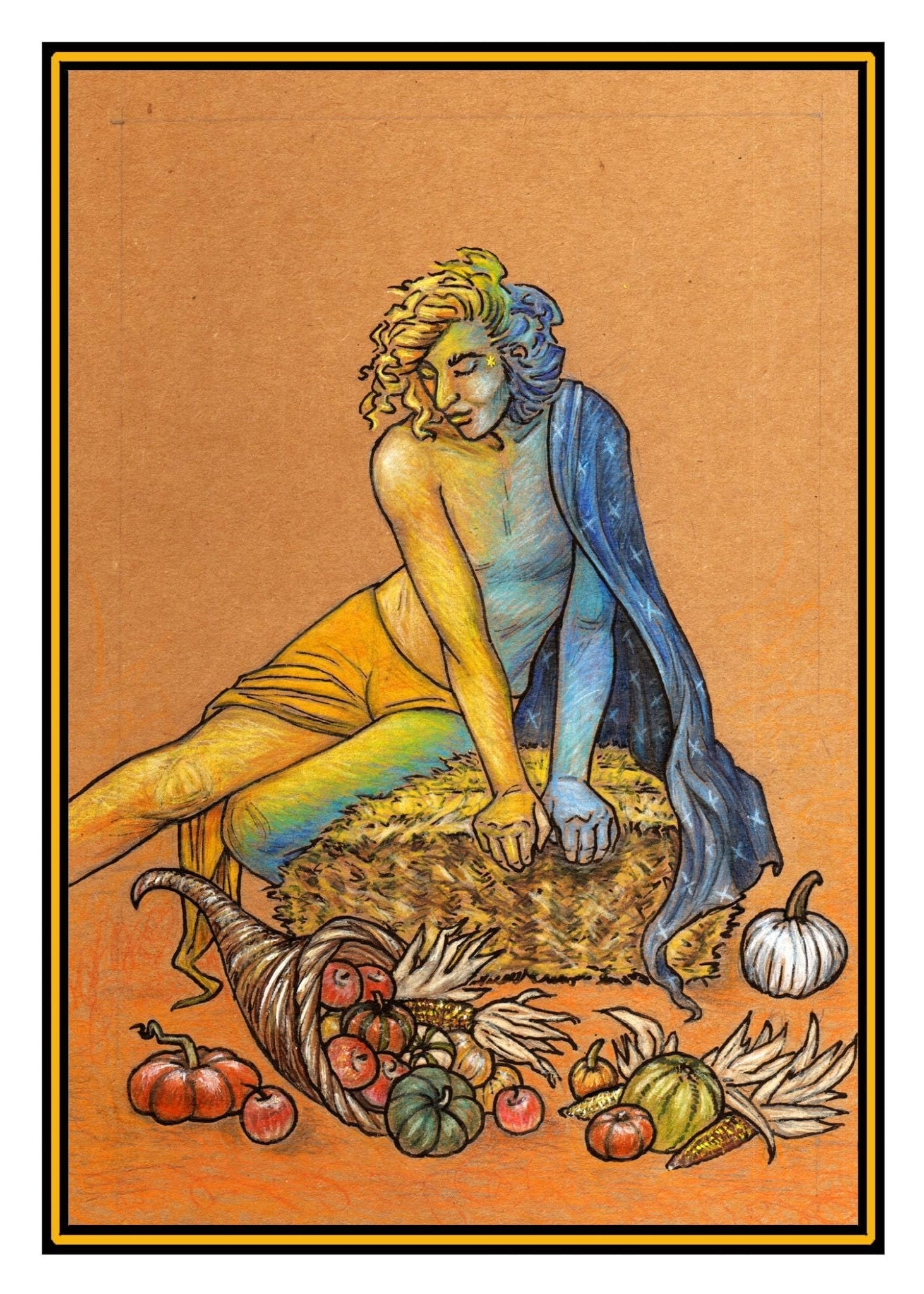 Greeting Card | Autumn Equinox/Mabon - Spiral Circle